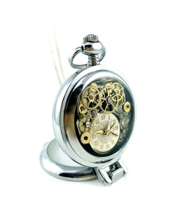 PENDANT – TIME TRAVELER 3D – SILVER ELEGANCE