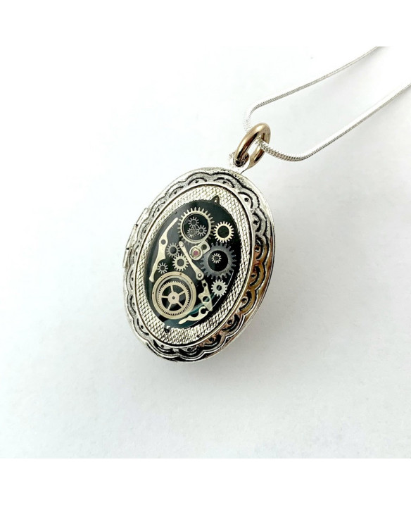 Biżuteria handmade - WISIOR - PUZDERKO NA ZDJECIE (BLACK)