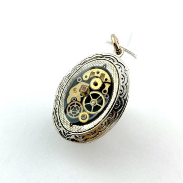 Handmade jewellery - PENDANT - PHOTO BOX (BLACK)