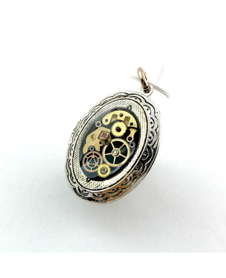 Handmade jewellery - PENDANT - PHOTO BOX (BLACK)