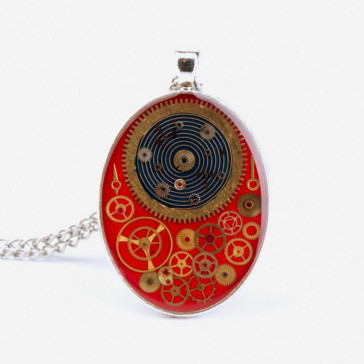 PENDANT - OVAL RED
