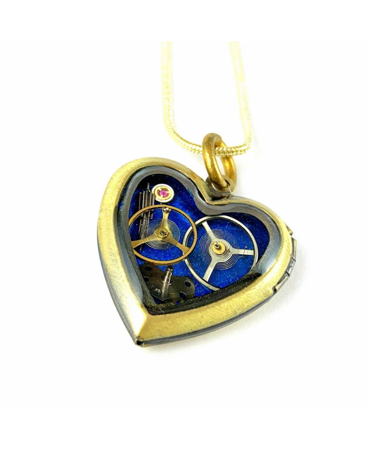 SWEET BLUE HEART PENDANT