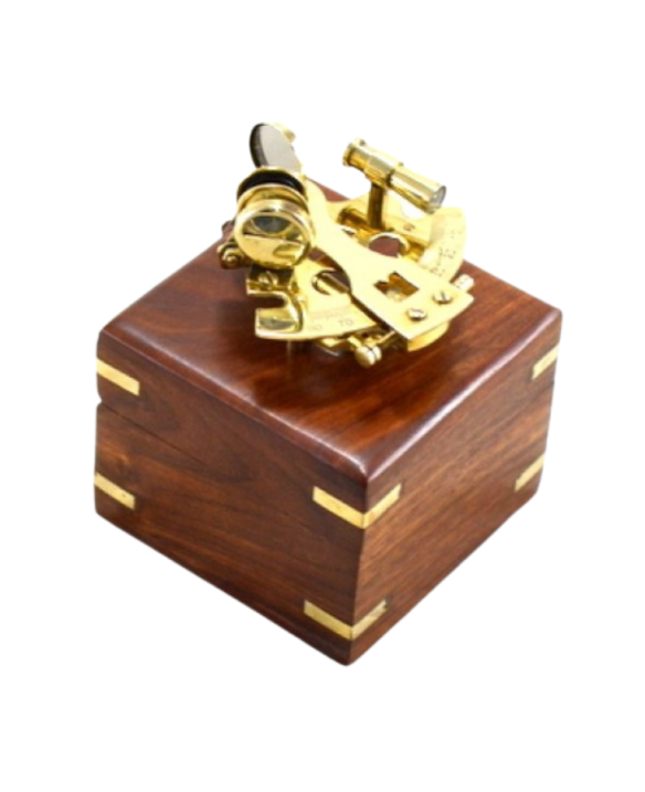 Small Brass Sextant in a box – NC1506