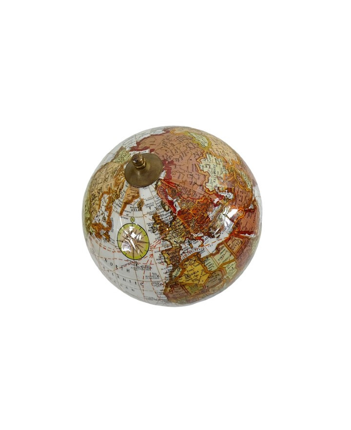 Elegancki Globus ozdobny na drewnianej podstawie - World GLB-0096B
