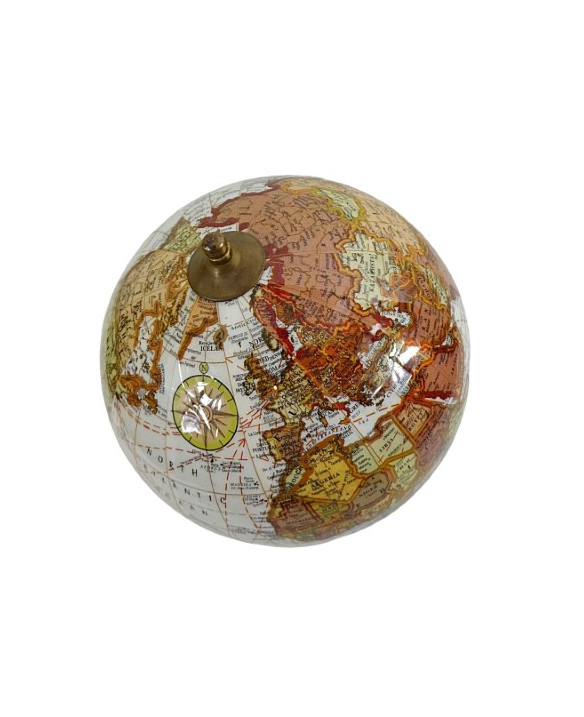 Elegancki Globus ozdobny na drewnianej podstawie - World GLB-0096B