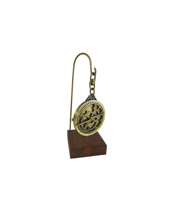 Astrolabe – miniature H81 on a wooden base