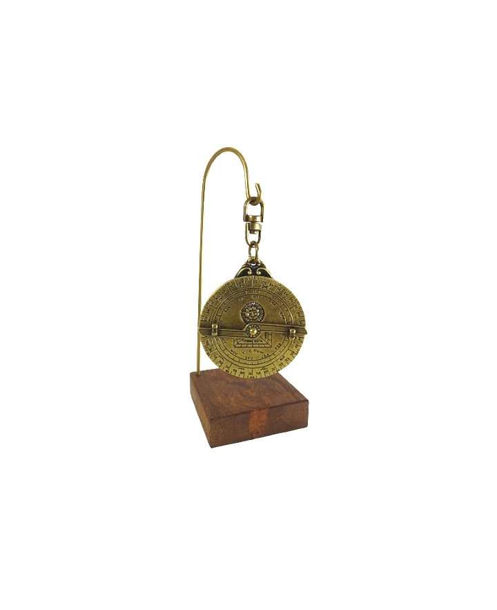 Astrolabe – miniature H81 on a wooden base