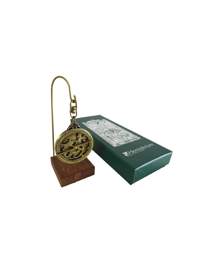 Astrolabe – miniature H81 on a wooden base