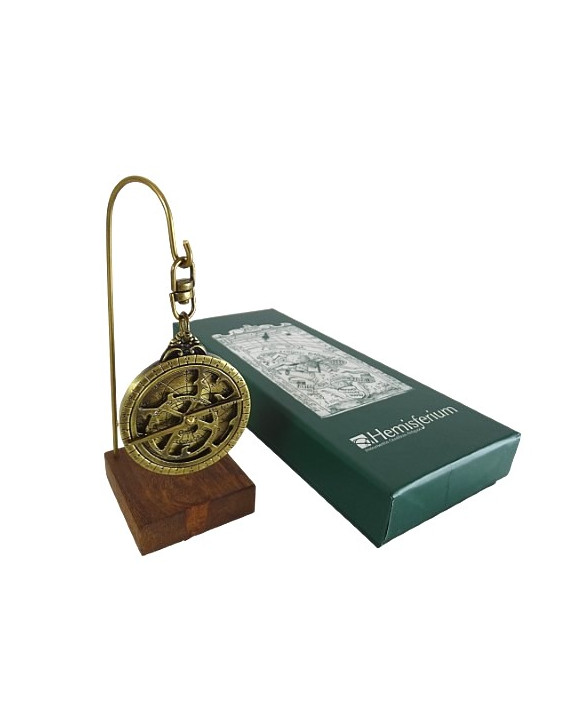 Astrolabe – miniature H81 on a wooden base
