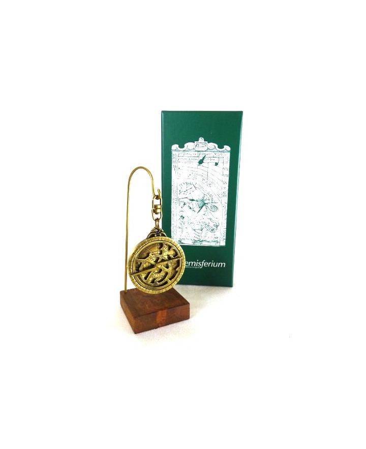 Astrolabe – miniature H81 on a wooden base