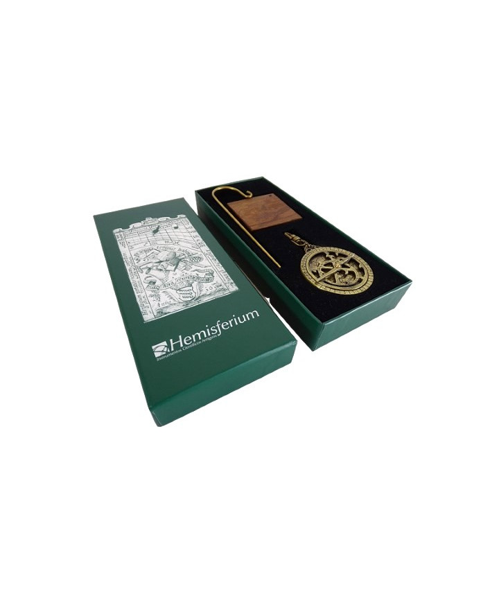 Astrolabe – miniature H81 on a wooden base
