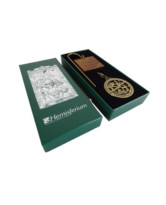 Astrolabe – miniature H81 on a wooden base