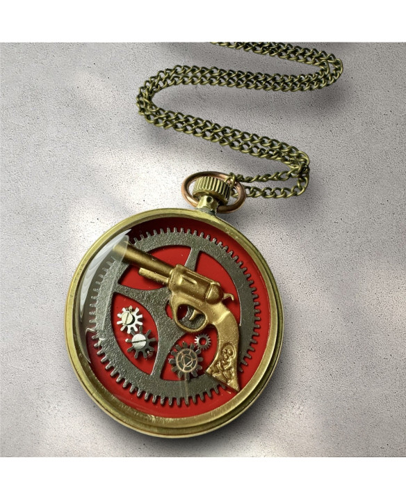 PENDANT - GUN IN RED (OLD BASE)