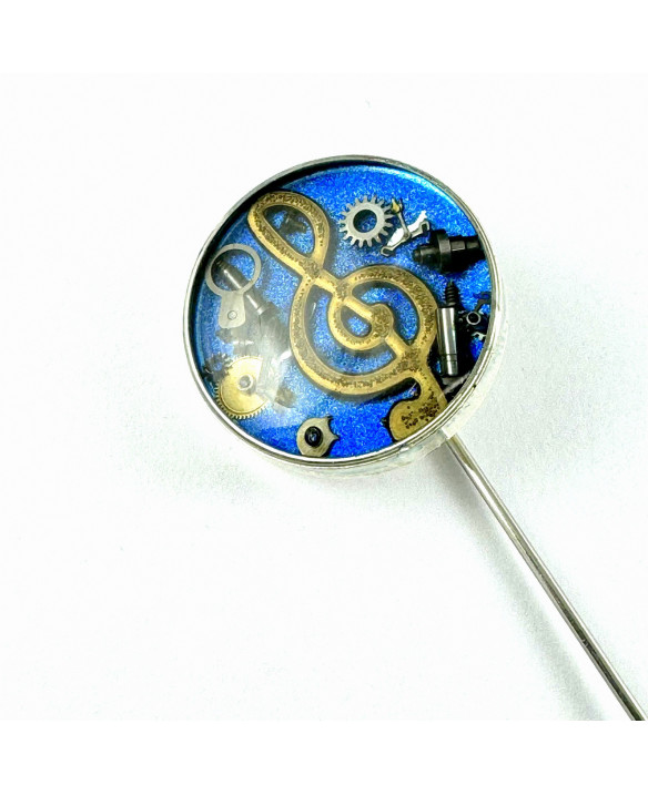 SZPILKA DO BUTONIERKI - NUTKA (BLUE)
