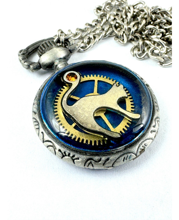 PENDANT - STEAM KICIA (BLUE) II - REVERSIBLE