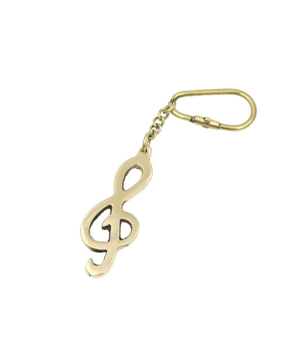 Treble Clef Keyring KRT13