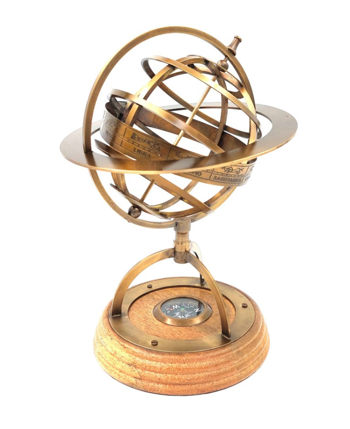 Spherical astrolabe with compass 4010