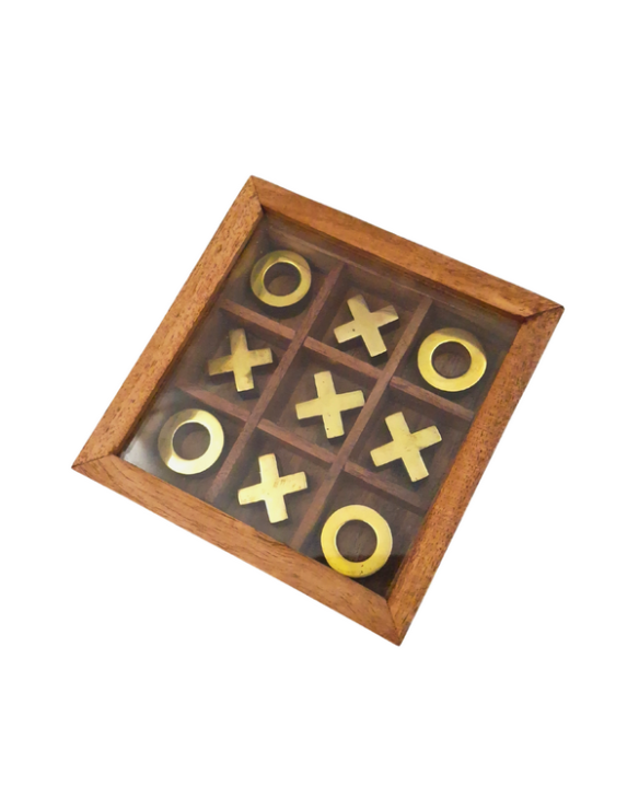 Tic-tac-toe in a box with a glass lid - DNU-004