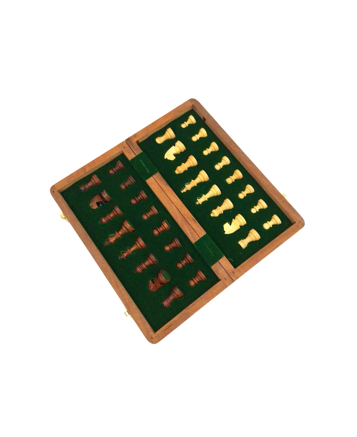 Magnetic wooden chess set, 25x25cm - DNU-026