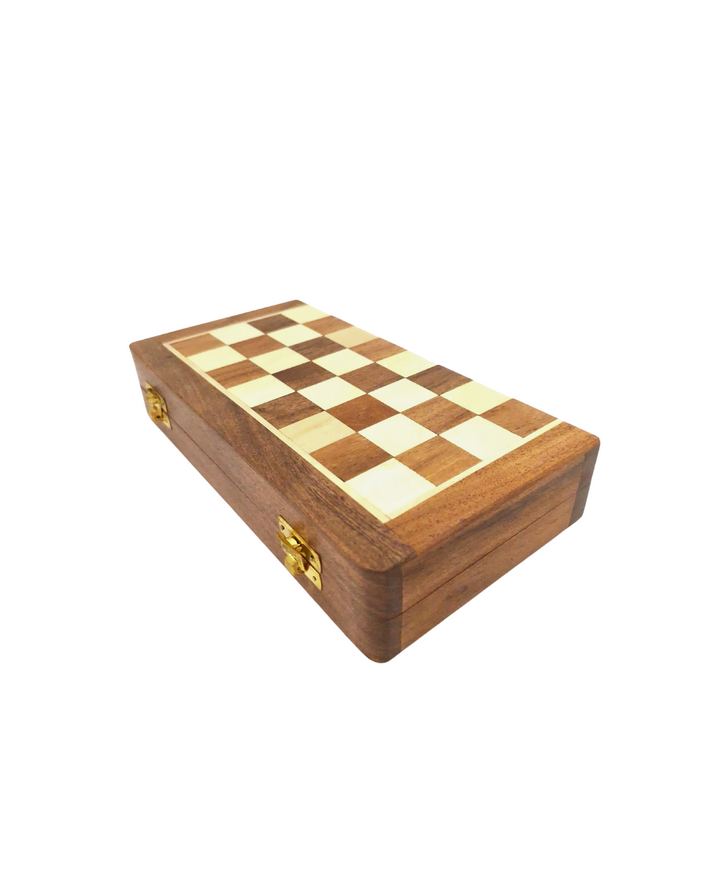 Magnetic wooden chess set, 25x25cm - DNU-026