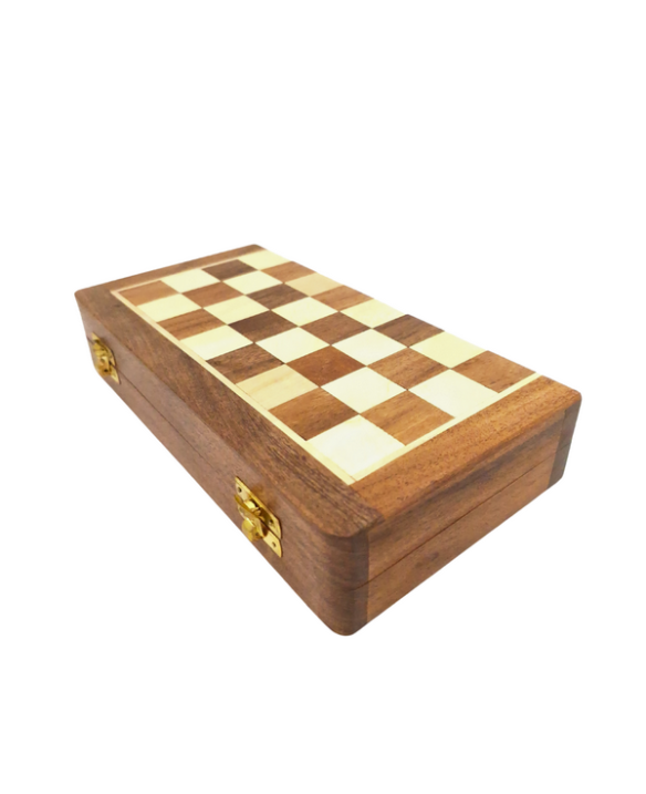 Magnetic wooden chess set, 25x25cm - DNU-026