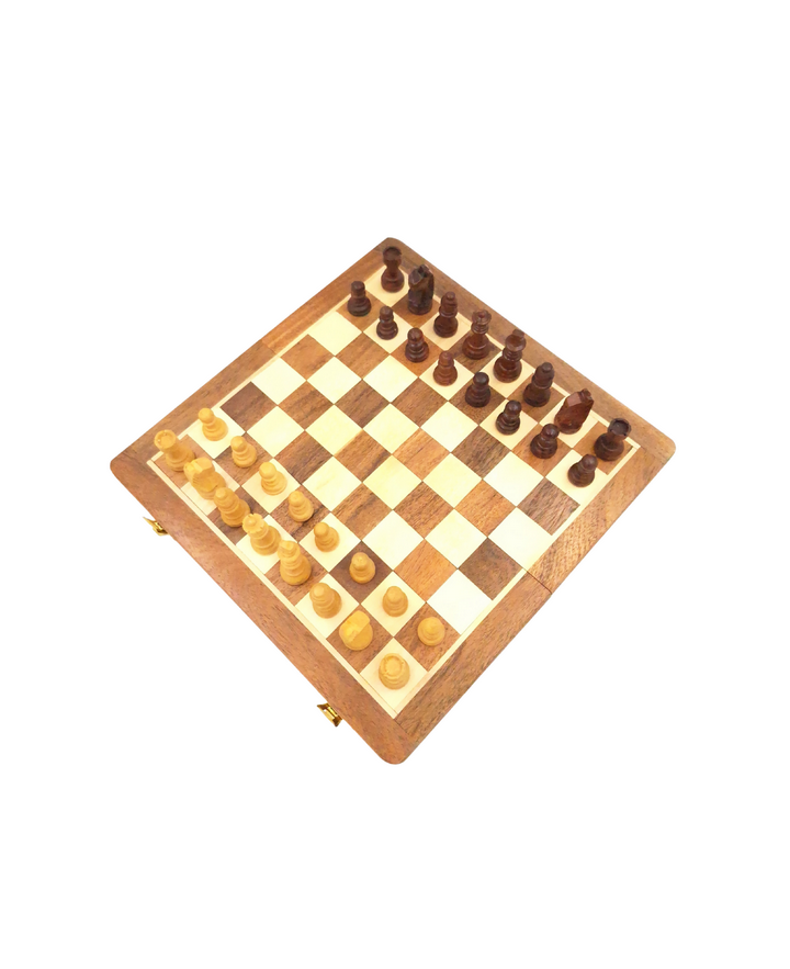 Magnetic wooden chess set, 25x25cm - DNU-026