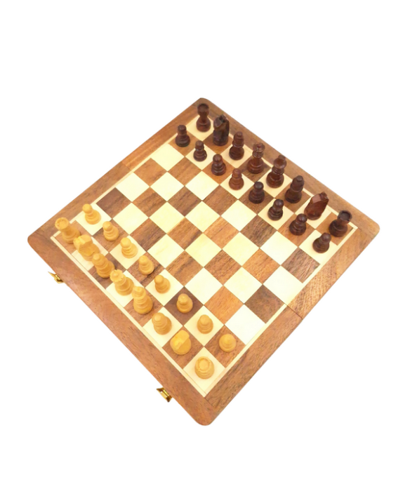 Magnetic wooden chess set, 25x25cm - DNU-026