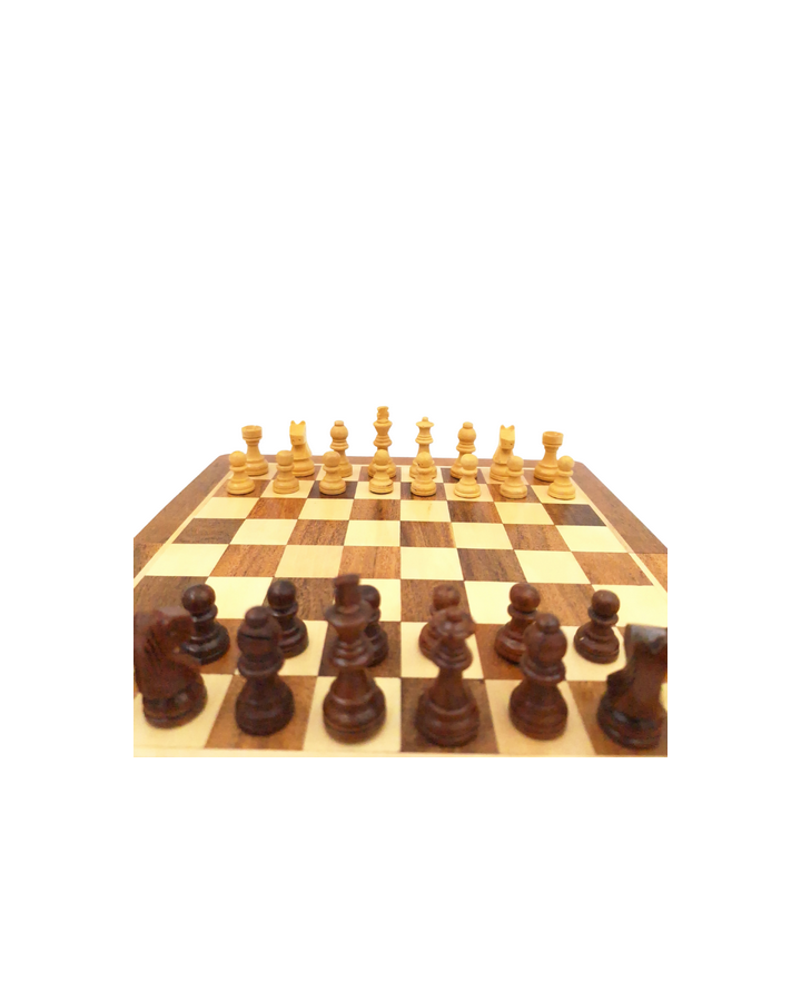 Magnetic wooden chess set, 25x25cm - DNU-026
