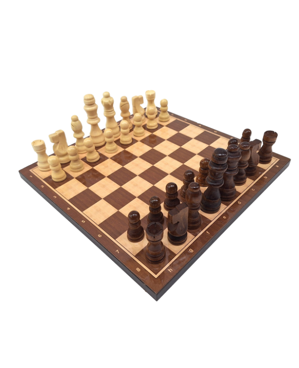 Large wooden chess set, 37 x 37 cm – 1050736
