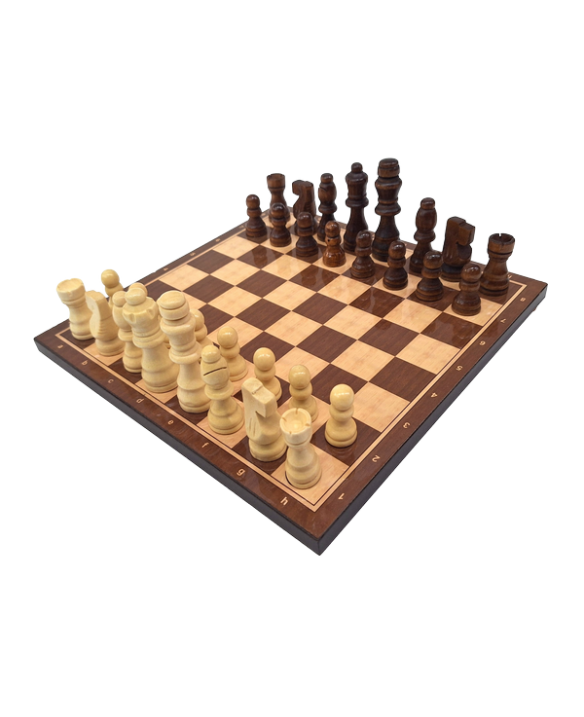 Large wooden chess set, 37 x 37 cm – 1050736