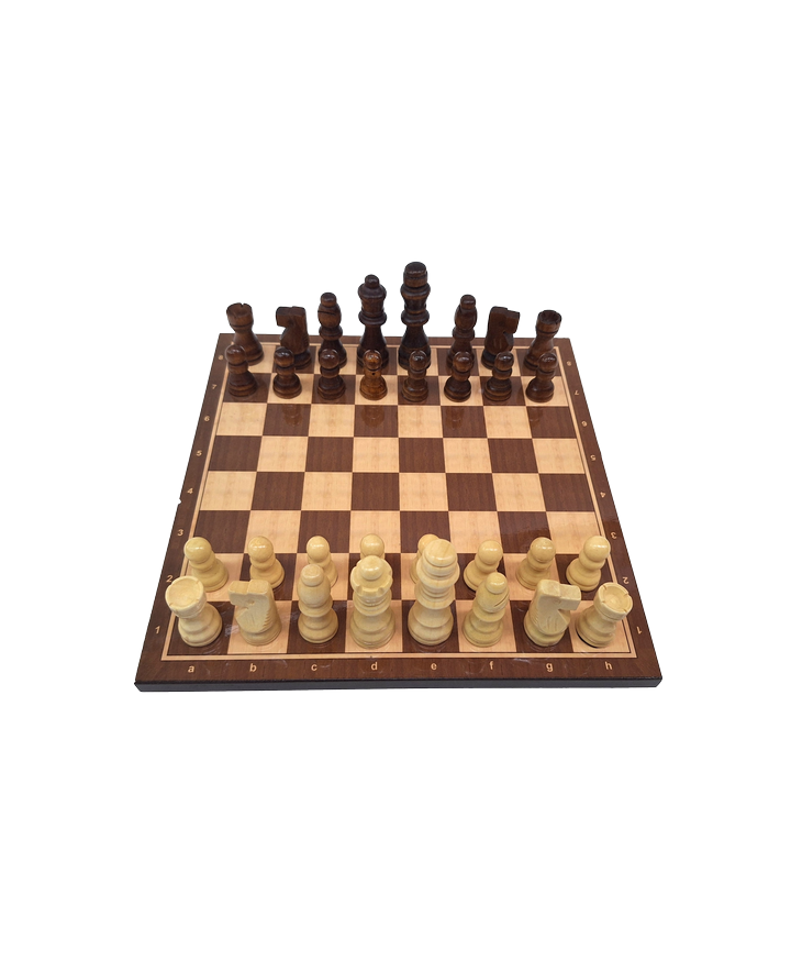 Large wooden chess set, 37 x 37 cm – 1050736