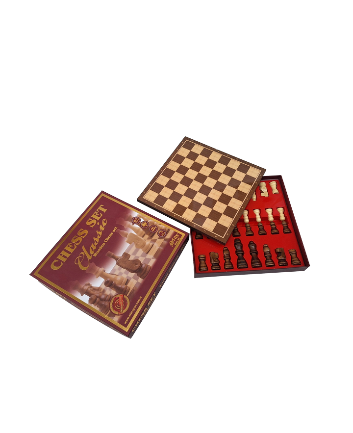 Large wooden chess set, 37 x 37 cm – 1050736