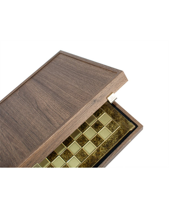 Large Luxury Chess Set – 36x36 cm – Gold and Silver -  Renesans S9BRGS