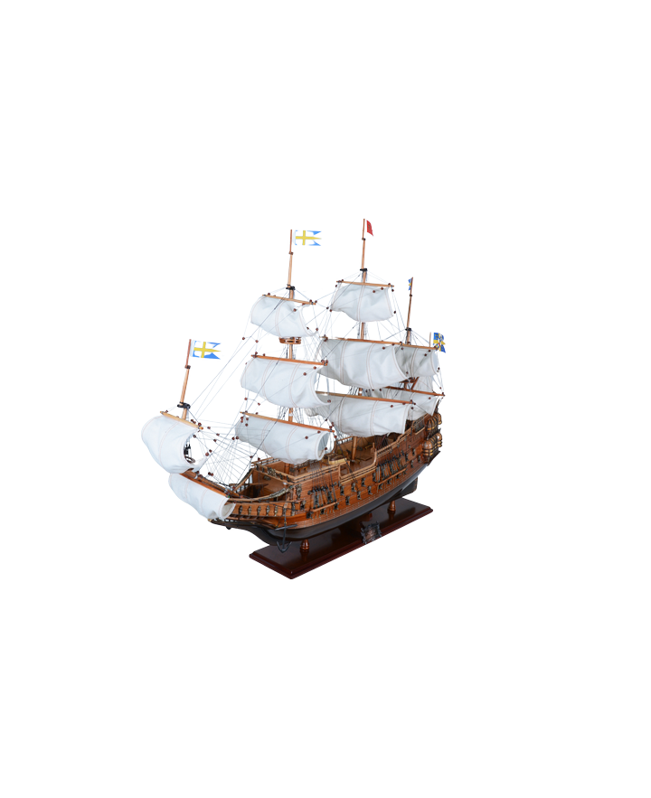 Ekskluzywny model żaglowca Vasa z rozwiniętymi żaglami - Vasa80R
