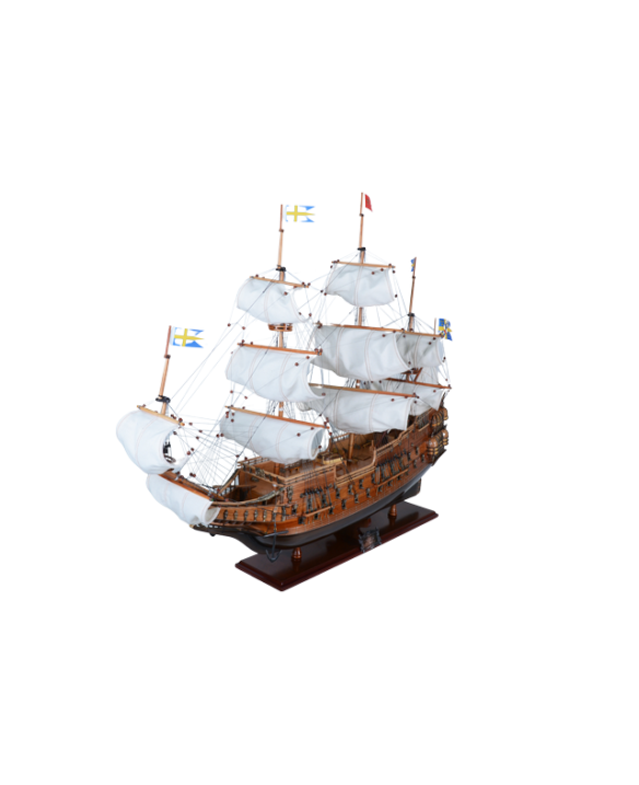 Ekskluzywny model żaglowca Vasa z rozwiniętymi żaglami - Vasa80R