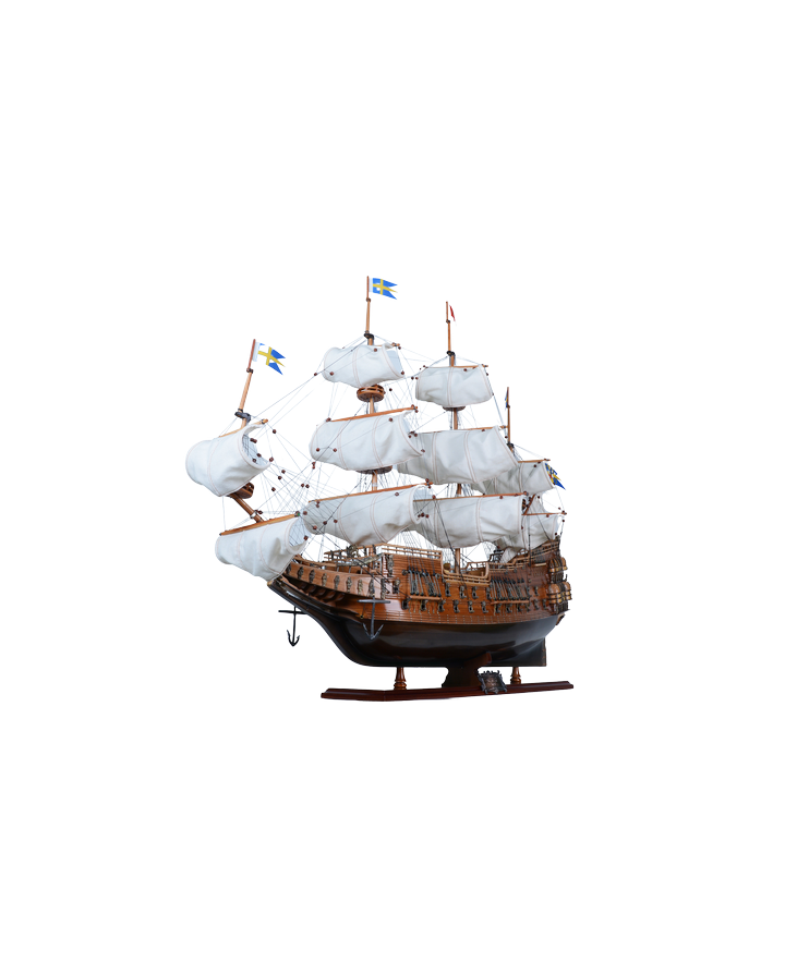Ekskluzywny model żaglowca Vasa z rozwiniętymi żaglami - Vasa80R