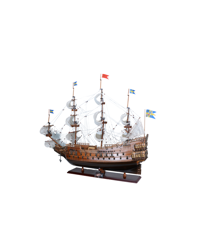 Ekskluzywny model żaglowca Vasa z rozwiniętymi żaglami - Vasa80R