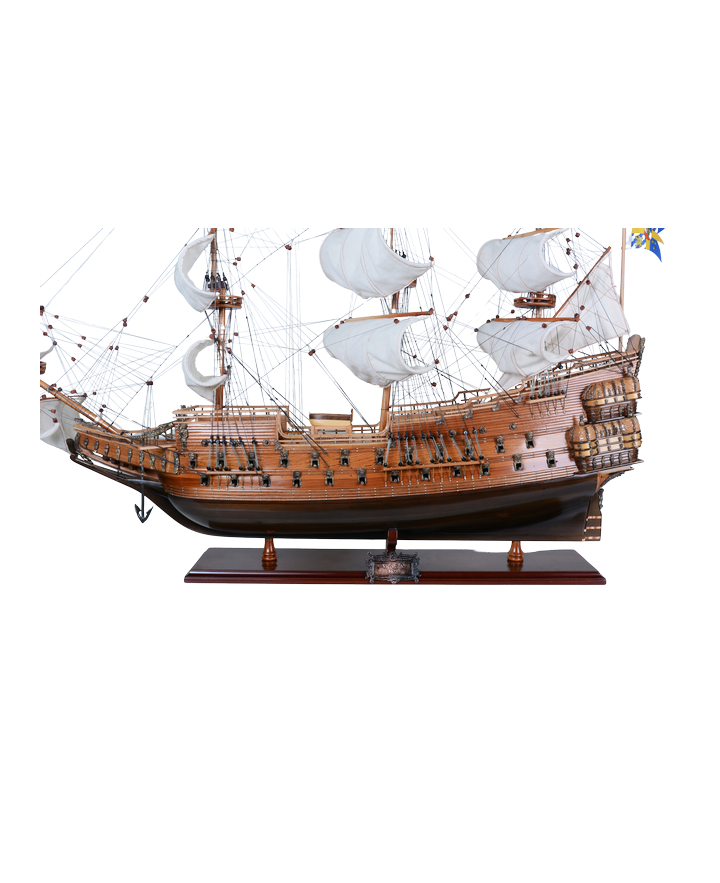 Ekskluzywny model żaglowca Vasa z rozwiniętymi żaglami - Vasa80R