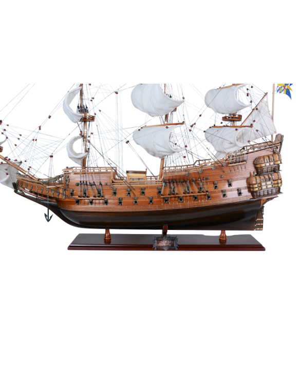 Ekskluzywny model żaglowca Vasa z rozwiniętymi żaglami - Vasa80R