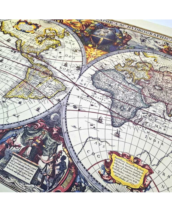 World Map, 1630 – J. Hondius reprint – M1630 – A gift for a historian
