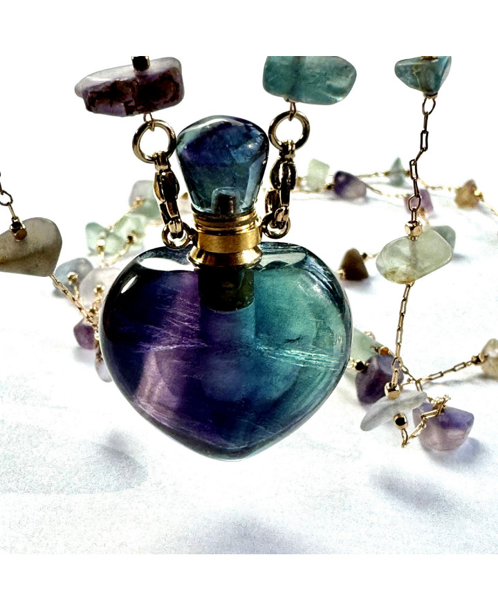 Perfumetka + Łańcuszek okulary - Fiolet-Granat-Lila I